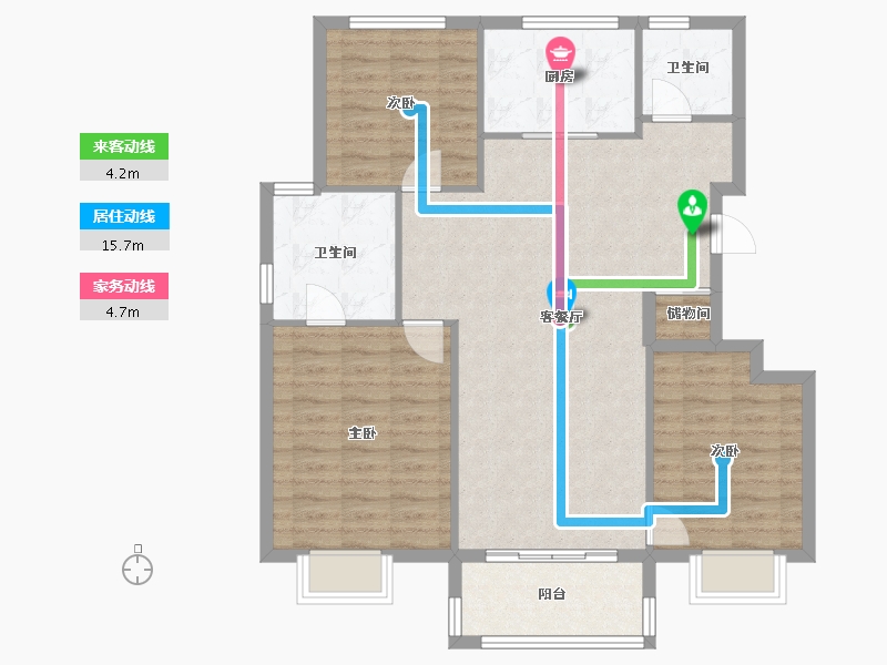 江苏省-南京市-保利禹洲樾山林语-98.40-户型库-动静线