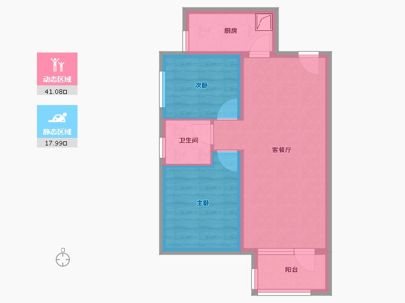 北京-北京市-K2十里春风-51.68-户型库-动静分区