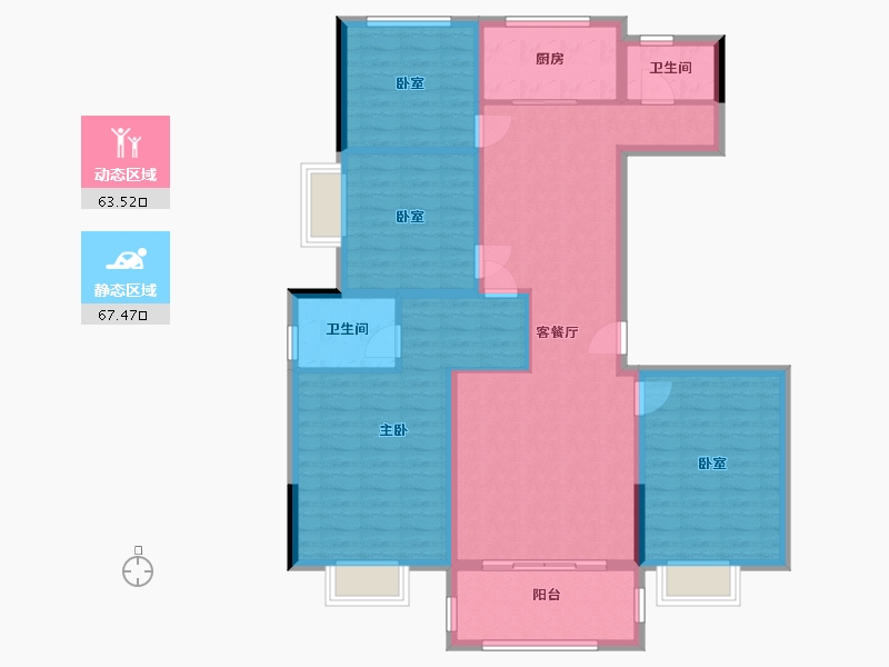 江西省-上饶市-龙城国际 小洋房-118.40-户型库-动静分区