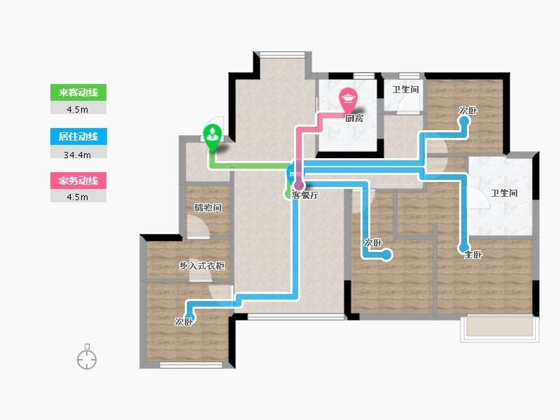 福建省-福州市-阳光城象屿登云湖-114.97-户型库-动静线