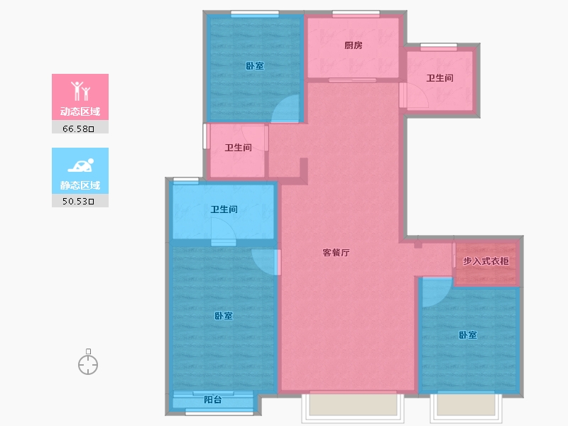 天津-天津市-中国铁建西派国印-104.80-户型库-动静分区