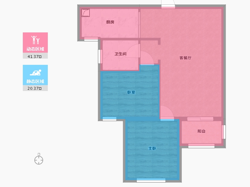 云南省-昆明市-众和东苑-66.00-户型库-动静分区