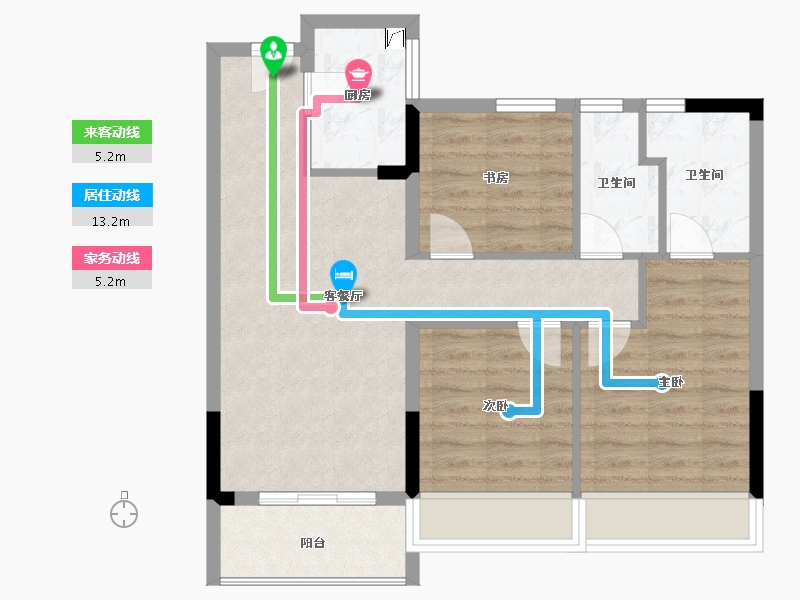 浙江省-杭州市-伟业熙境府-71.01-户型库-动静线