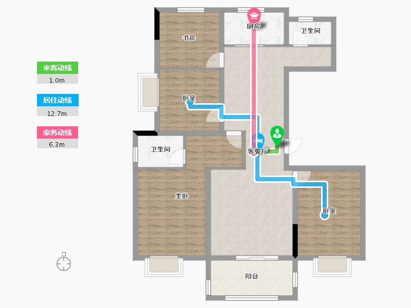 江西省-上饶市-龙城国际-112.60-户型库-动静线