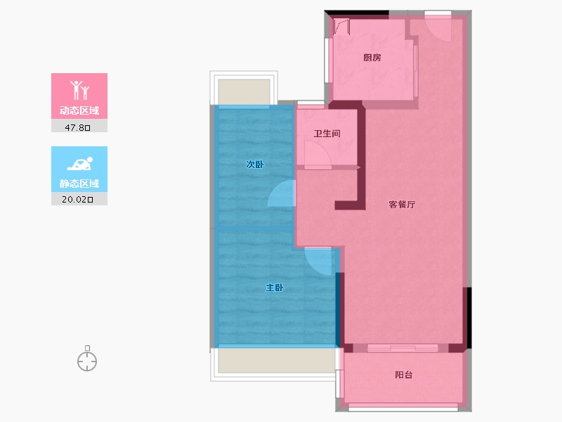 江苏省-南京市-望江悦府-60.00-户型库-动静分区