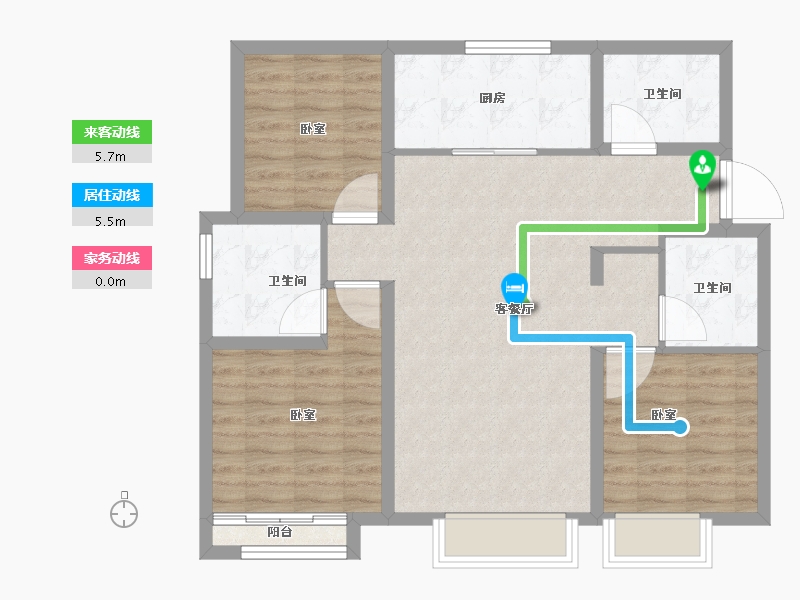 天津-天津市-中国铁建西派国印-88.00-户型库-动静线