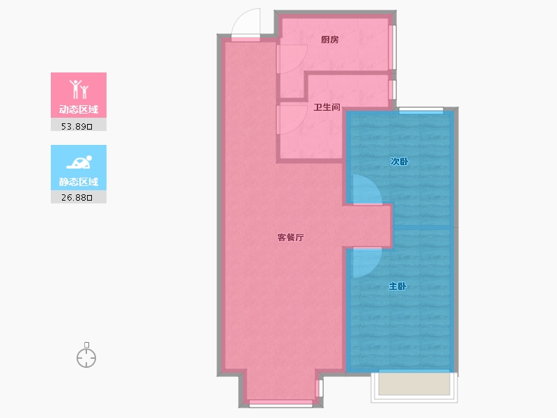 天津-天津市-富力又—城-72.80-户型库-动静分区