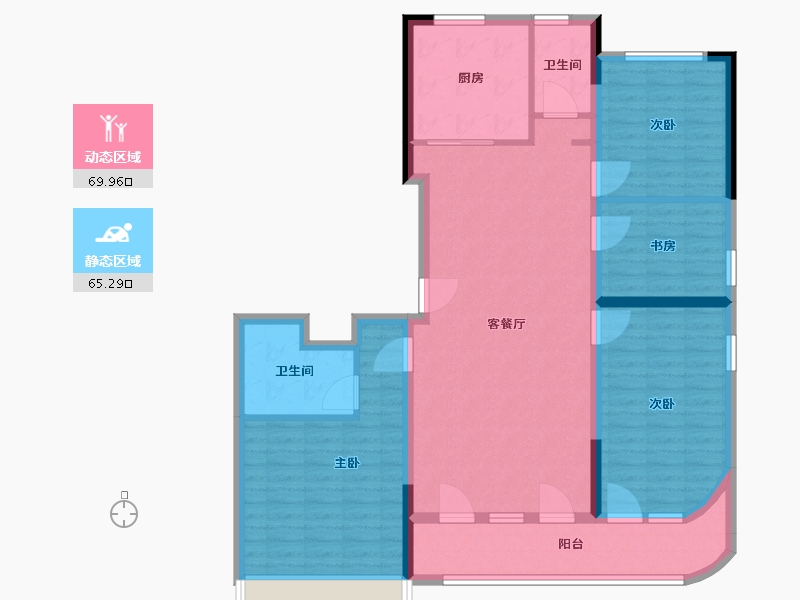 浙江省-台州市-湖畔嘉苑-122.00-户型库-动静分区