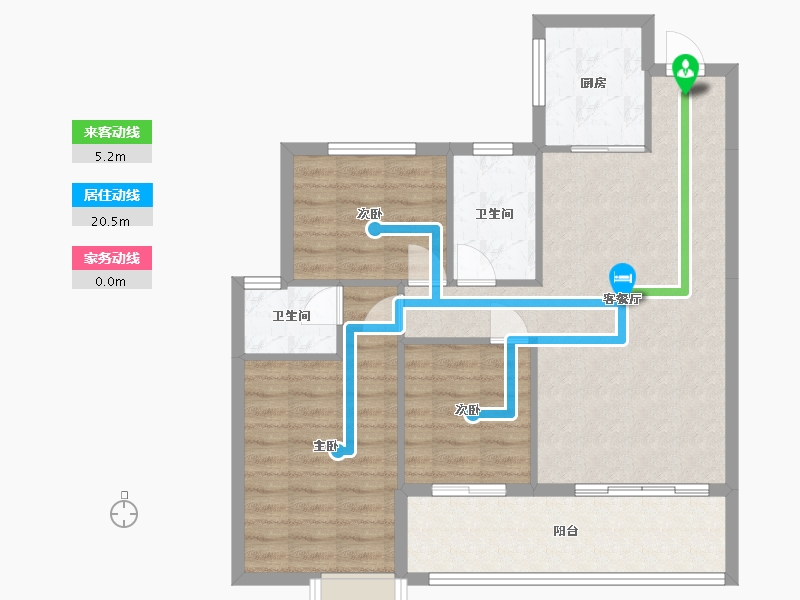 湖北省-孝感市-东方状元城-100.00-户型库-动静线