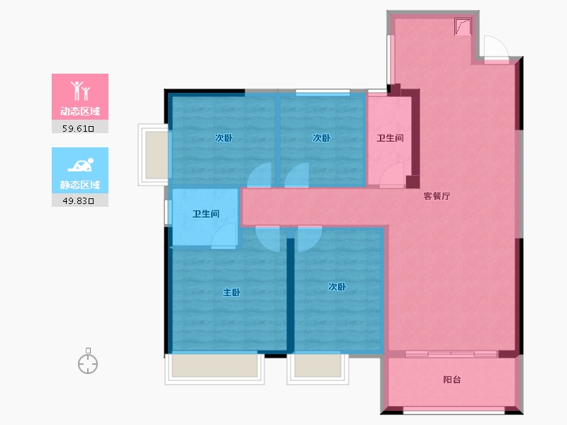 江西省-赣州市-台湾城二期-118.00-户型库-动静分区