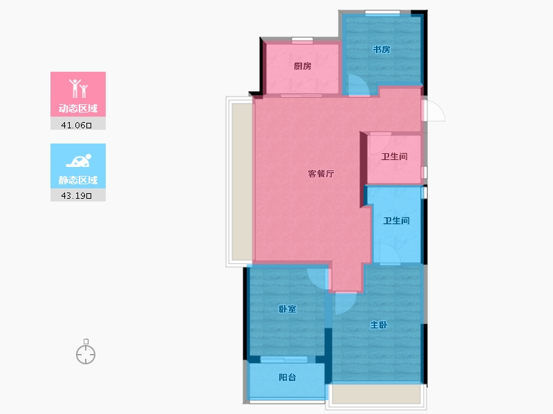 浙江省-杭州市-融创融耀之城-75.11-户型库-动静分区