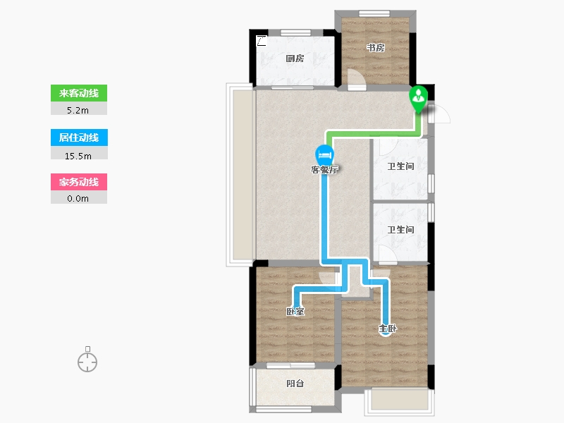 浙江省-杭州市-星合映-79.00-户型库-动静线