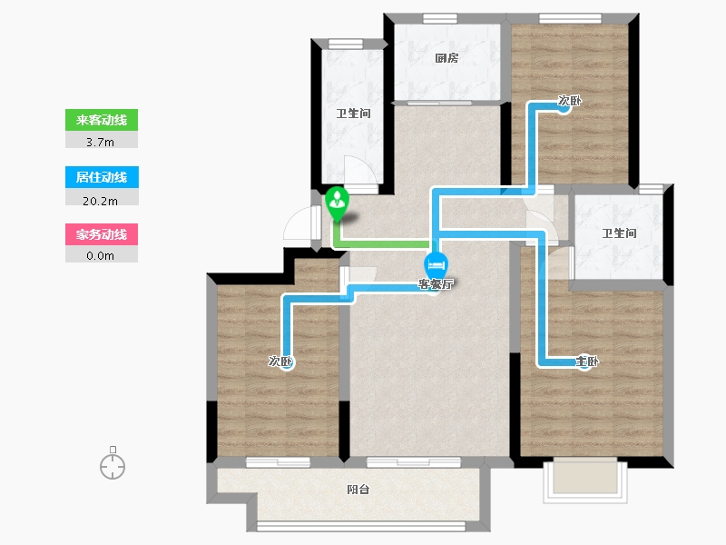 山东省-德州市-东海清河园-101.83-户型库-动静线