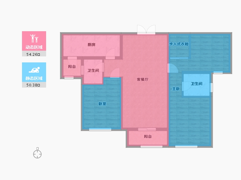 河北省-石家庄市-国仕山-101.00-户型库-动静分区