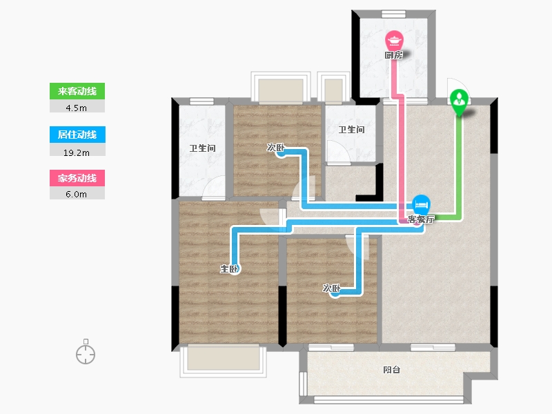 江苏省-南京市-龙池映-88.00-户型库-动静线