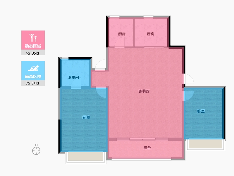 浙江省-杭州市-保利欣品华庭-100.00-户型库-动静分区