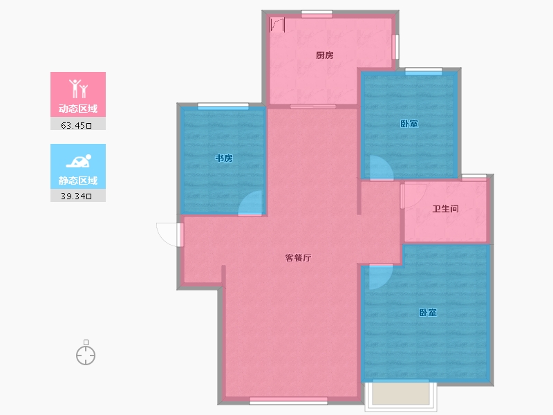 天津-天津市-富力又—城-93.57-户型库-动静分区