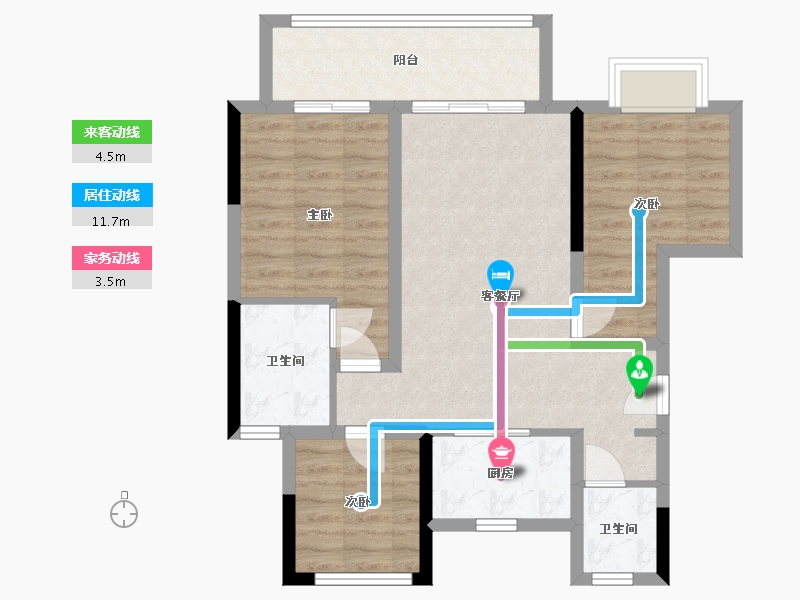 四川省-成都市-金辉凤栖云璟-80.11-户型库-动静线