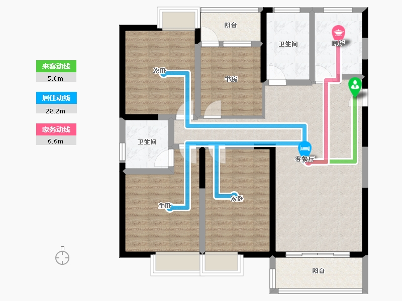 江苏省-盐城市-文昌府-113.00-户型库-动静线