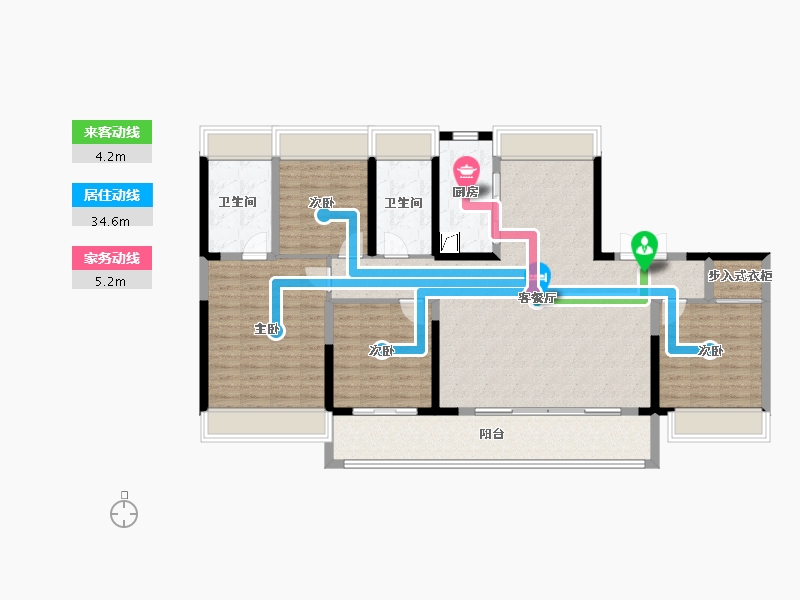 江苏省-南京市-颐和铂岸江璟-132.01-户型库-动静线