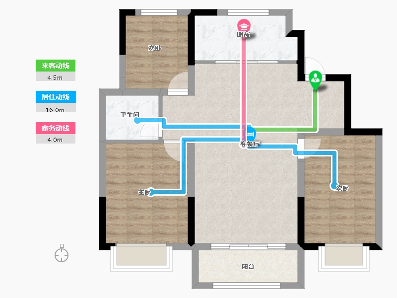 天津-天津市-中建城-78.40-户型库-动静线