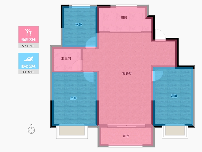 天津-天津市-中建城-78.40-户型库-动静分区