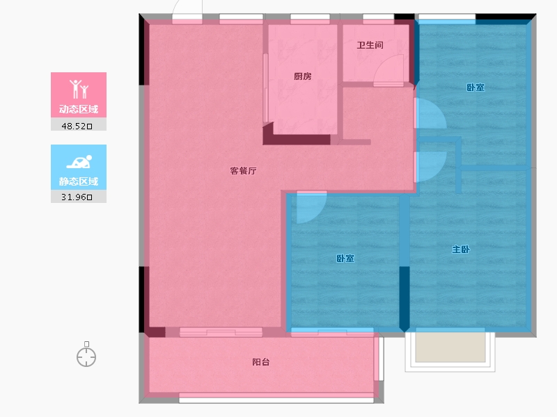 江西省-南昌市-文演中心-72.00-户型库-动静分区