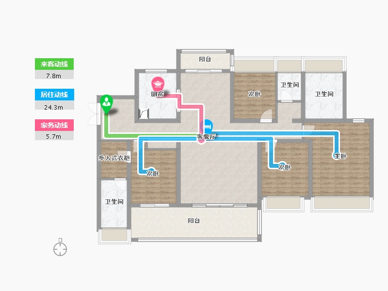 江苏省-南京市-雅居乐汇港城-153.61-户型库-动静线