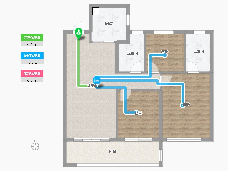 江苏省-南京市-长江时代1516-84.00-户型库-动静线