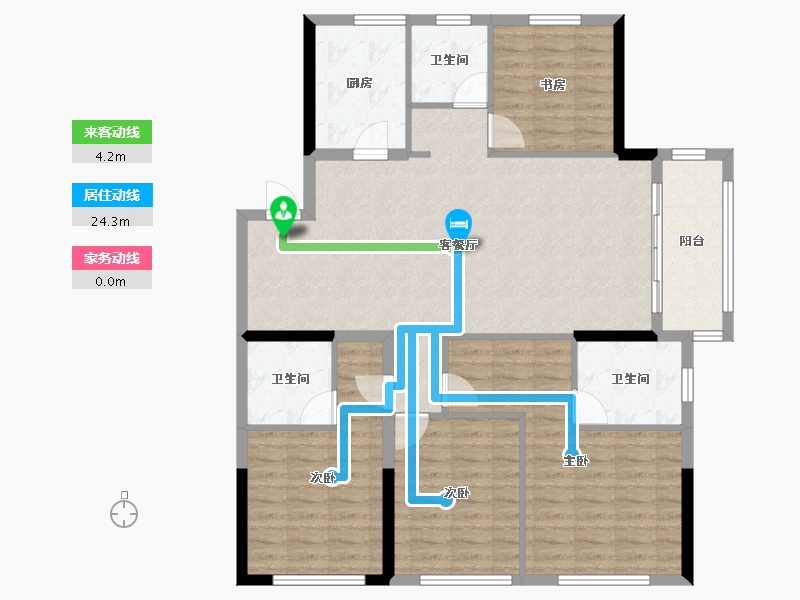 江苏省-南京市-江宁金茂悦-114.80-户型库-动静线