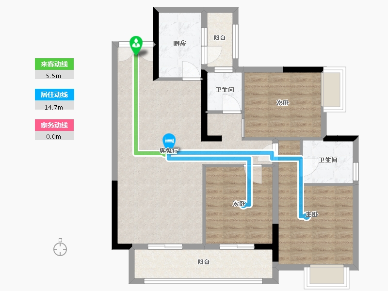 四川省-成都市-西郡英华四期-90.00-户型库-动静线