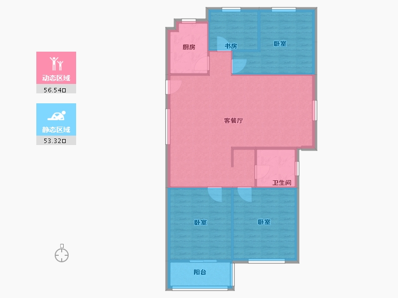 安徽省-芜湖市-万春花园-99.84-户型库-动静分区