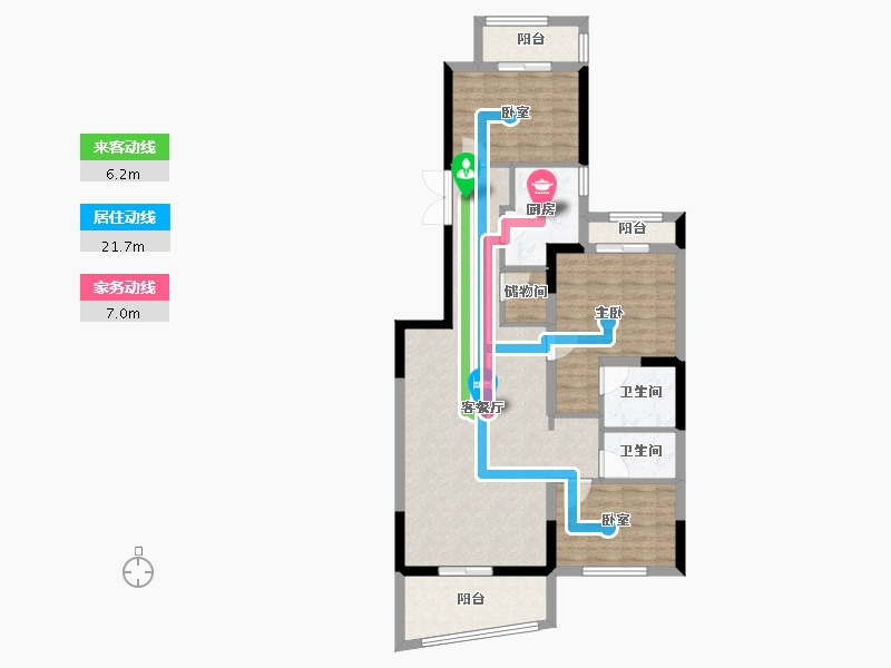 浙江省-杭州市-千岛湖桂语江南-89.62-户型库-动静线