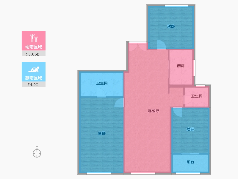 湖南省-长沙市-建发央著-110.00-户型库-动静分区