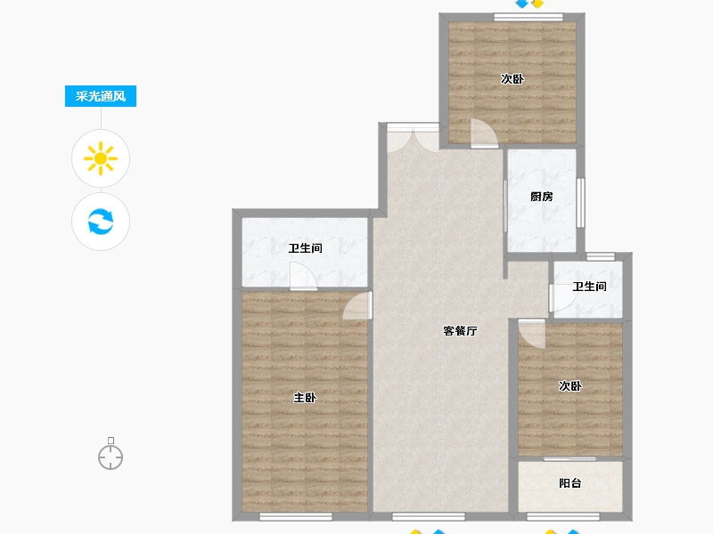 湖南省-长沙市-建发央著-110.00-户型库-采光通风