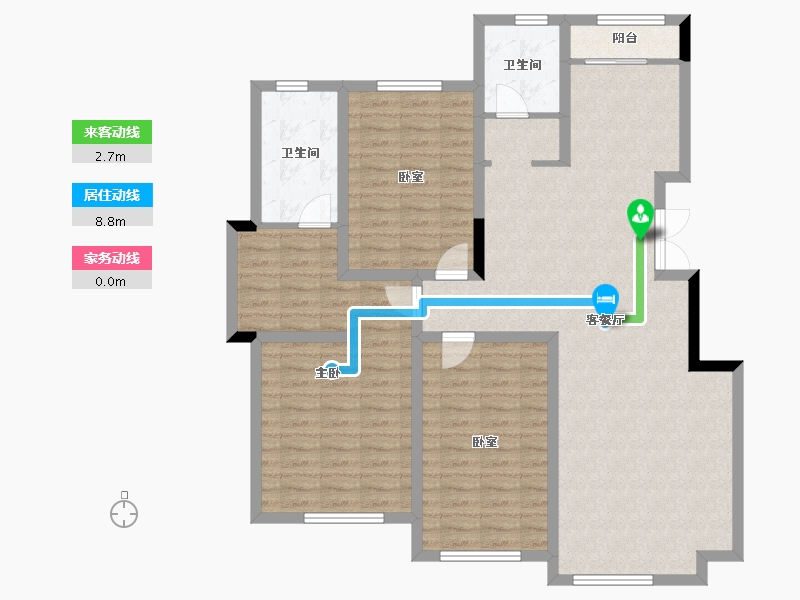 吉林省-长春市-保利香槟-118.43-户型库-动静线