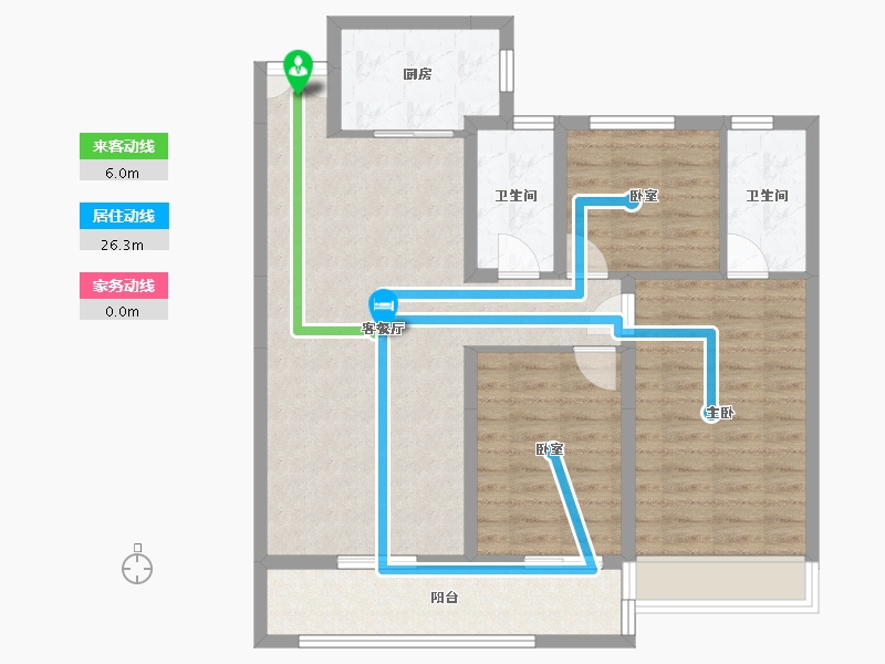 河南省-平顶山市-领创大地城-100.50-户型库-动静线