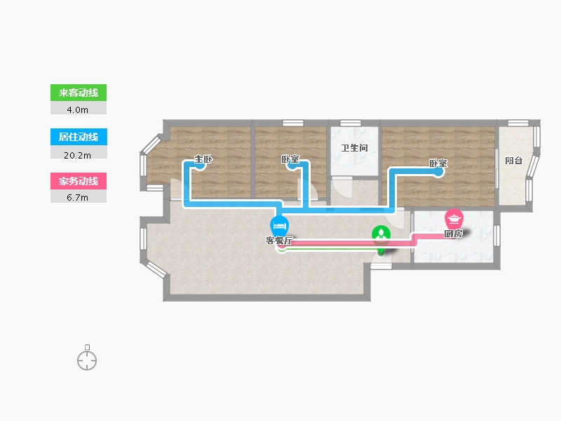 四川省-成都市-新龙苑-西区-96.59-户型库-动静线