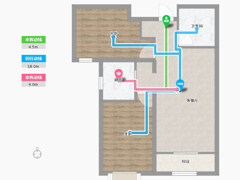 河北省-保定市-鹏渤·印象城-64.99-户型库-动静线