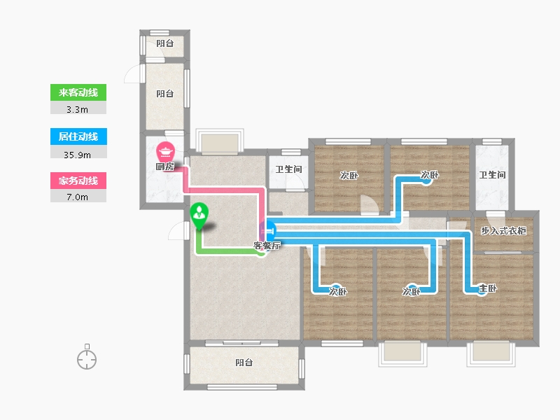 江西省-赣州市-豪门新城-180.00-户型库-动静线