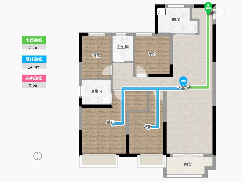 河南省-开封市-开封中南樾府-104.00-户型库-动静线