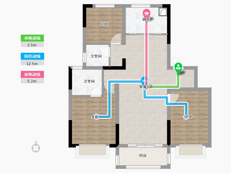 江苏省-南京市-中建熙元府-92.00-户型库-动静线