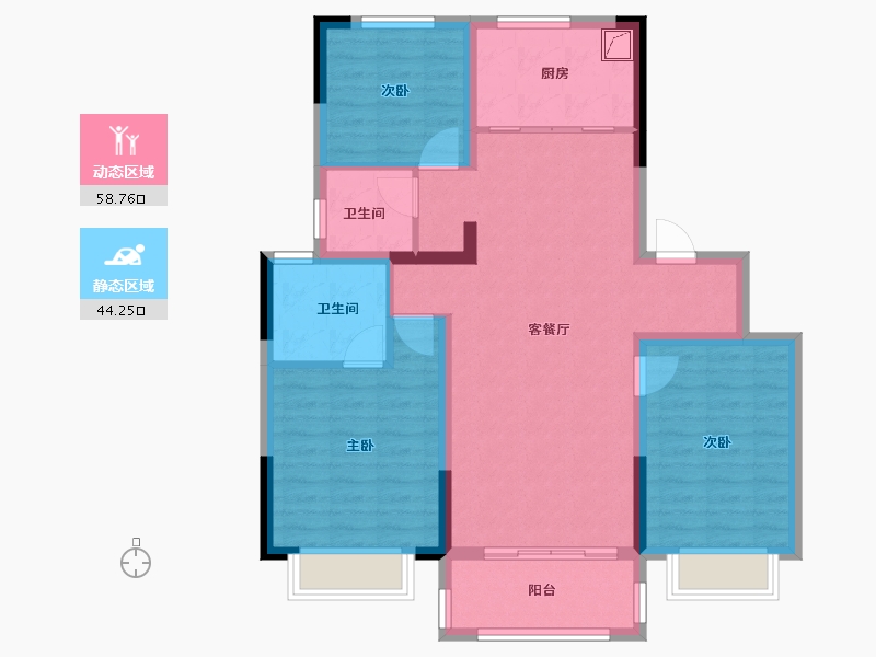 江苏省-南京市-中建熙元府-92.00-户型库-动静分区