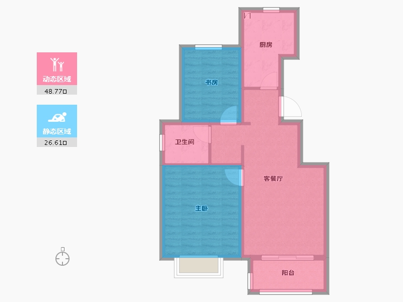 天津-天津市-新城悦隽学府-67.27-户型库-动静分区