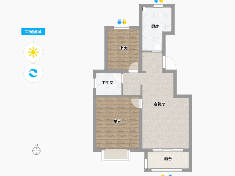 天津-天津市-新城悦隽学府-67.27-户型库-采光通风