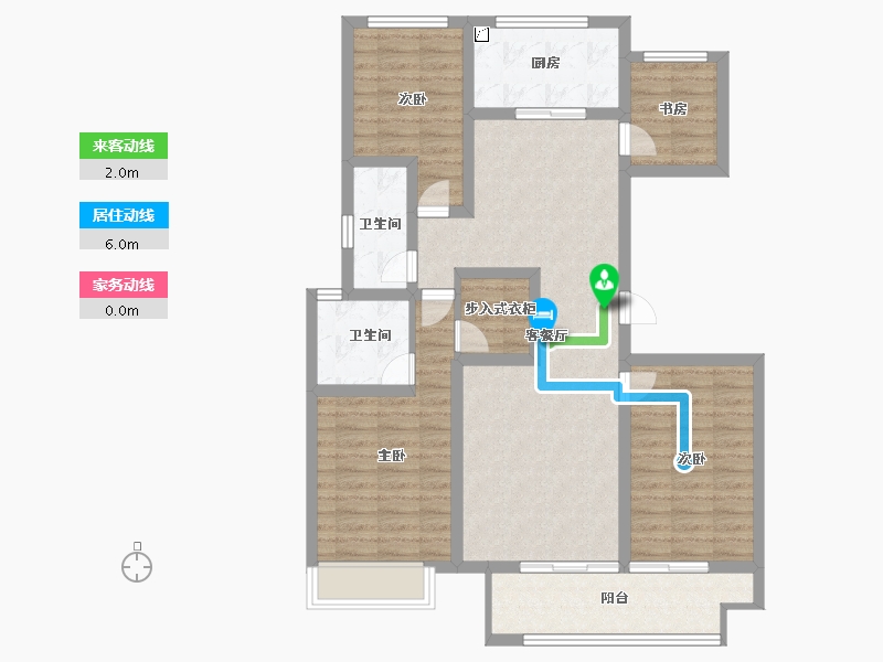 浙江省-杭州市-融创金成璞樾大观-100.00-户型库-动静线