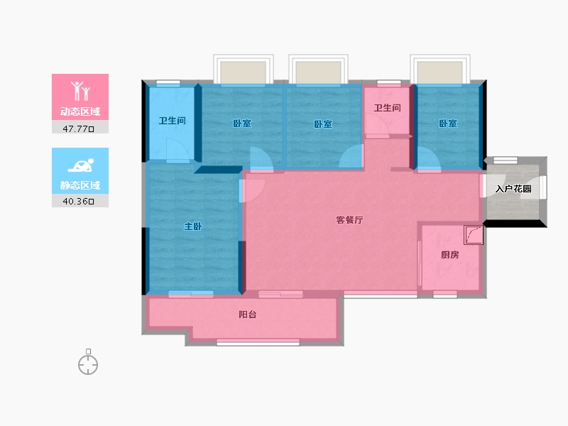 广东省-广州市-保利珑玥公馆-83.00-户型库-动静分区