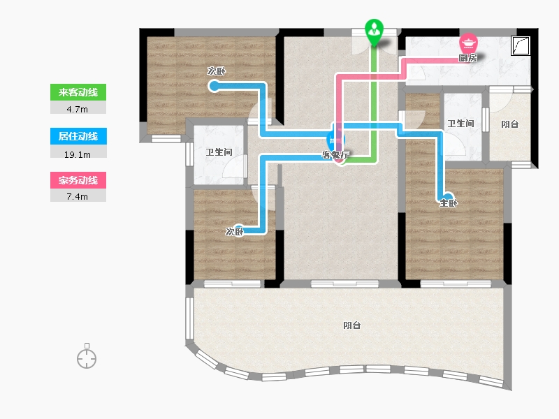 贵州省-遵义市-仁岸之语-145.00-户型库-动静线