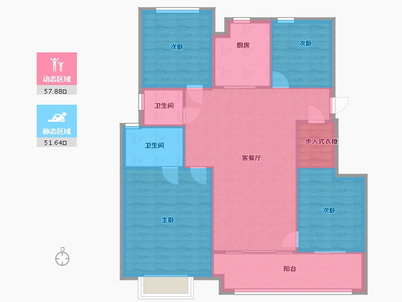 福建省-厦门市-建发文澜和著-100.00-户型库-动静分区