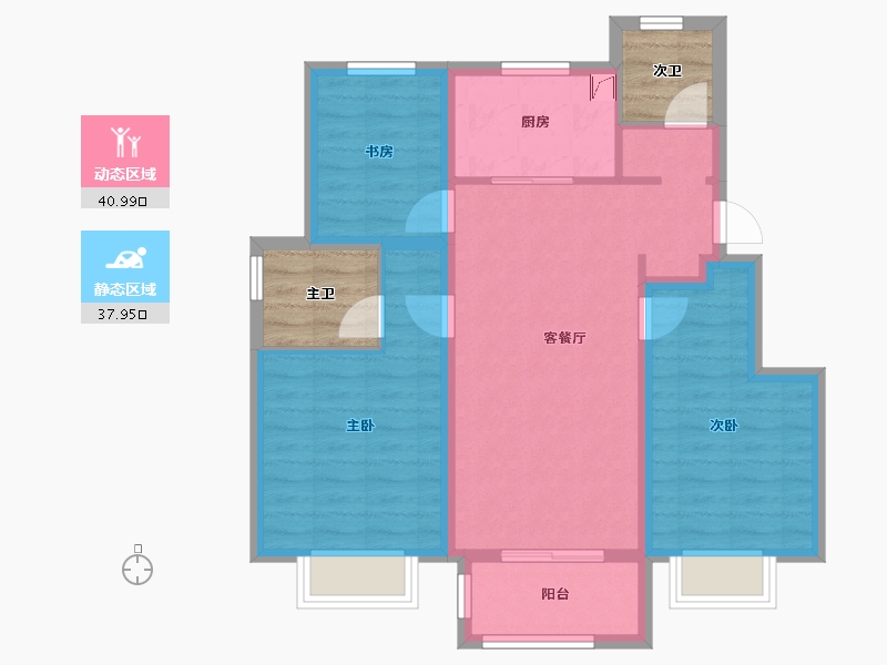 天津-天津市-新城悦隽学府-76.89-户型库-动静分区